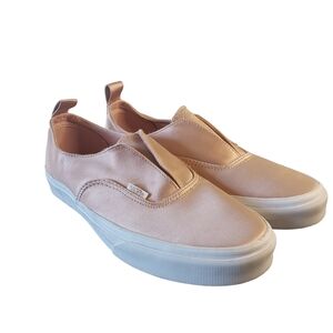 Vans Womens Size 9.5 Pink Satin Slip On Sneakers